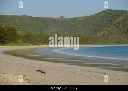 Indonesia Sumba Pantai Tarimbang beach panoramic view Stock Photo