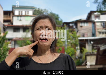 A Gramma With Toothache Stock Photo