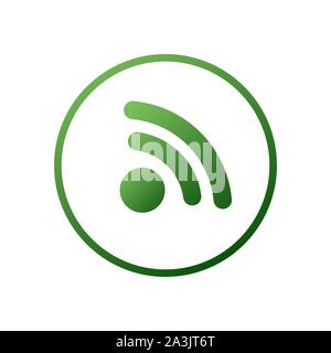 Wireless Network Symbol. Wifi icon illustration. Internet, signal, network. Clean and modern style Stock Vector