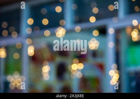 Blur lights Golden and colorful background Stock Photo