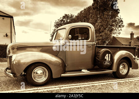 American Ford 1941 Half Ton pickup custom truck, Stokesley, UK Stock Photo