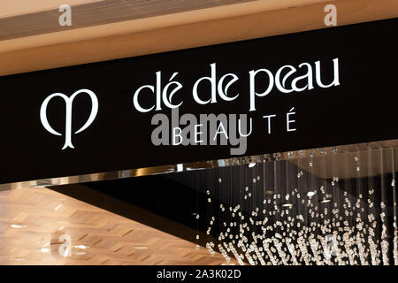 Customers visit a store of Clé de Peau Beauté, the premier luxury