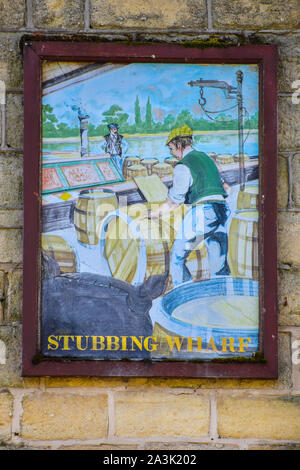 Stubbing Wharf Pub, Rochdale Canal, Hebden Bridge, Pennines, Calderdale, Yorkshire Stock Photo