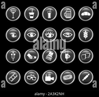Variety icon set pack vector design Stock Vector
