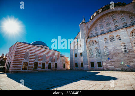 Mihrimah Sultan Mosque in Edirnakapi / Istanbul Stock Photo