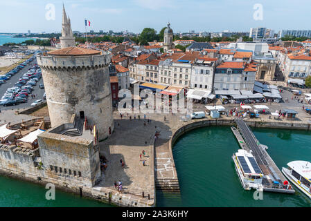 Vieux port or old port in La Rochelle, Western France Stock Photo