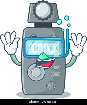 digital water meter cartoon vector illustration Stock Vector Image ...