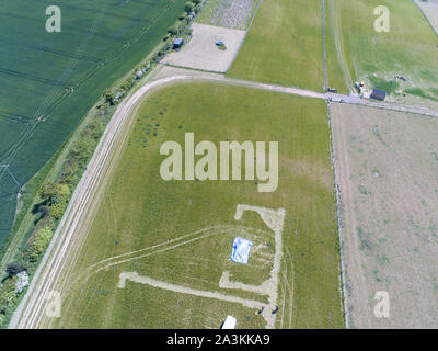 aerial photography land features Stock Photo