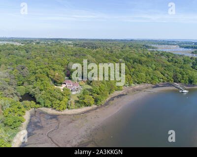 aerial photos of river banks