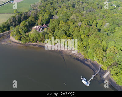 aerial photos of river banks