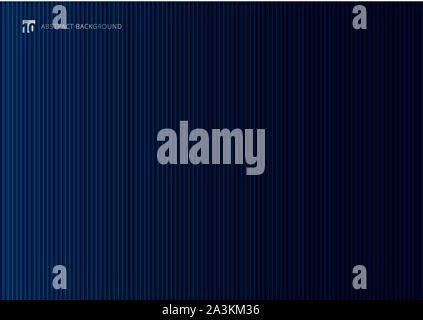 Abstract dark blue striped vertical lines background and texture. Luxury style wallpaper. Vector illustration Stock Vector