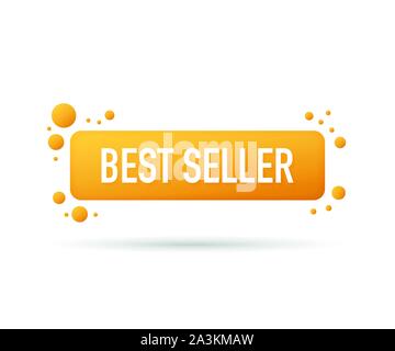 Best seller label. Best seller Speech bubbles. Web banner. Vector stock illustration. Stock Vector