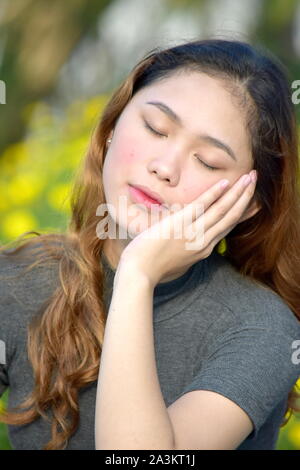 Tired Female Woman Stock Photo