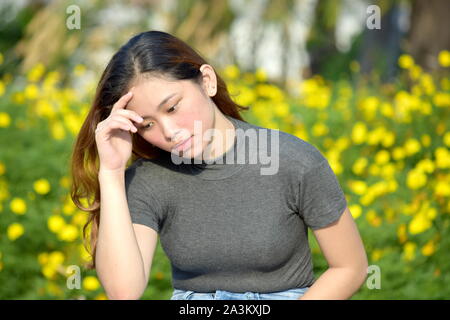 Sad Beautiful Minority Person Stock Photo