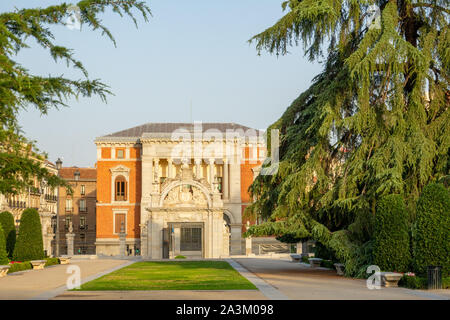 A area called El Parterre in public Retiro Park of Madrid, Spain. Beautiful trees and flowers. Stock Photo