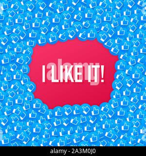 Icons like social network are falling down. I like it! Vector stock illustration. Stock Vector