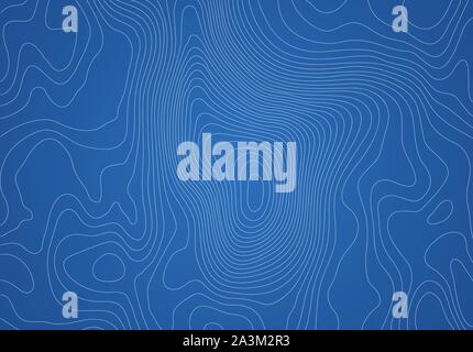 Mopographic map. The stylized height of the topographic contour in lines and contours. Vector stock illustration Stock Vector