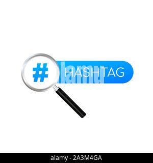 Hashtag, communication sign. Abstract illustration for your design on white background. Vector stock illustration. Stock Vector