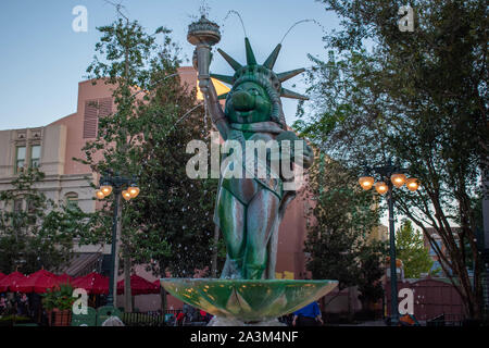 Orlando, Florida. September 27, 2019. Muppets Fountain at Hollywood Studios Stock Photo