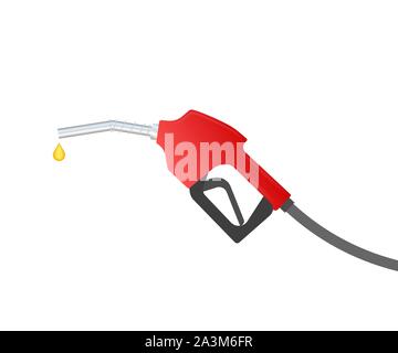 Fueling gasoline or diesel vector web banner. Filling stations network, petroleum. Vector stock illustration. Stock Vector