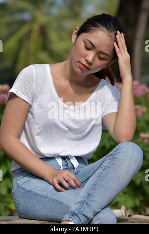 Worried Young Person Stock Photo