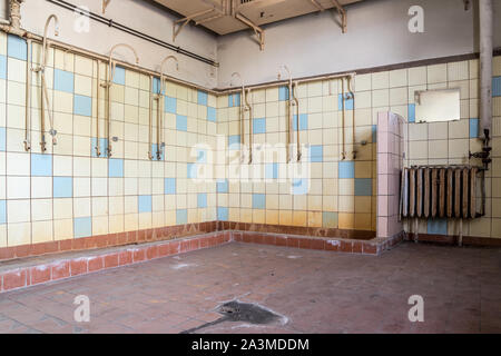 Old Shower Room East Germany Stock Photo