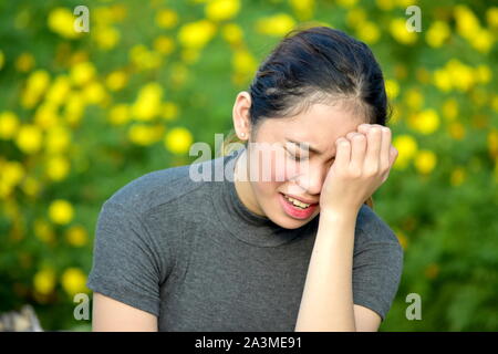 Tearful Female Woman Stock Photo