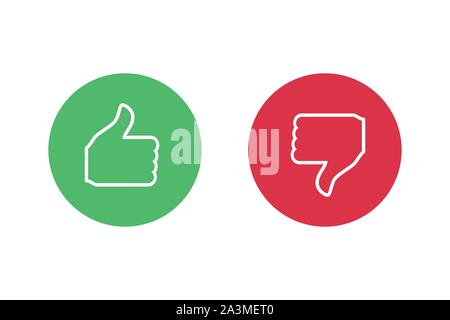 Checkmark X symbols on white isolated background. Stock Vector