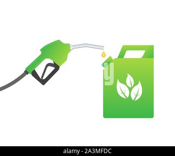 Biofuel canister vector icon illustration isolated on white background Stock Vector