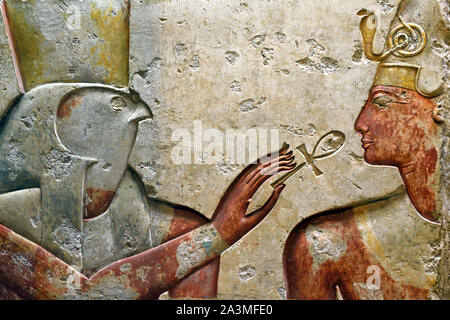 The God Ramsas King Ramses II, among the gods, about 1275 BC (19th dynasty) comes from ...