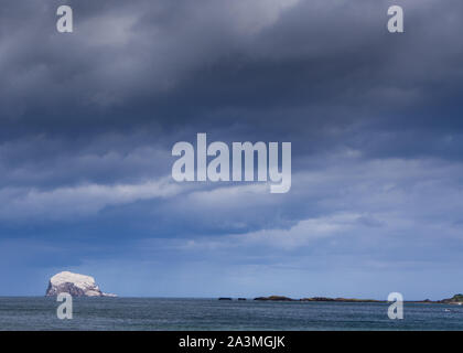 The Bass Rock in The Firth Of Forth off the Scottish East Coast viewed from North Berwick Stock Photo