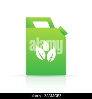 Biofuel canister vector icon illustration isolated on white background Stock Vector