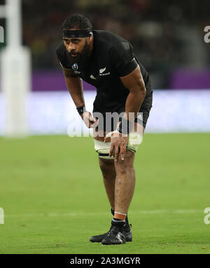 New Zealand's Patrick Tuipulotu during the 2019 Rugby World Cup match at Oita Stadium, Japan