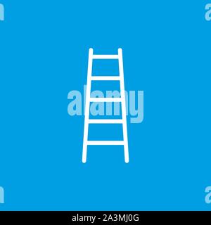 Ladder, Stairs icon. Vector illustration, flat design. Stock Vector