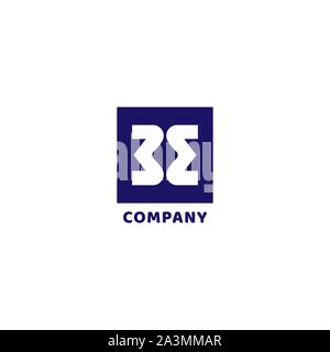 Letter EB Alphabetic Logo Design Template, Initial Logo Concept Stock Vector