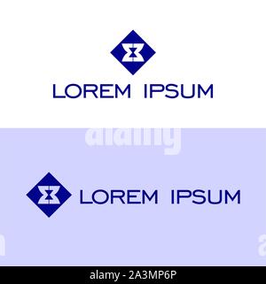 Letter EB Alphabetic Logo Design Template, Initial Logo Concept, Hourglass Stock Vector