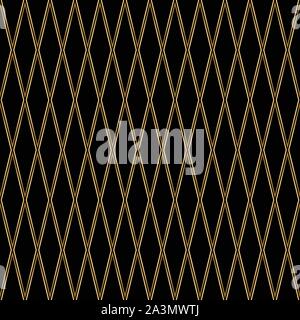 Black and gold diamond seamless pattern. Vector luxury male background ...
