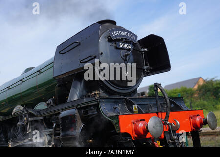 Flying Scotsman Steam Train Stock Photo