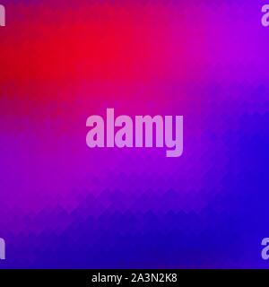 Colorful Background. Rumpled Square Pattern. Red Blue Texture. Abstract Mosaic Modern Design. Origami Style Stock Vector