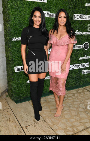 Nikki Bella and Brie Bella attend the Couture Council Award Luncheon  honoring Christian Louboutin on September 4, 2019 at David H Koch Theater  in Lincoln Center in New York, New York, USA. The event benefits the Museum  at FIT. Robin Platzer/ Twin