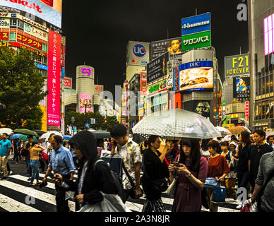 Shibuya Crossing Street Life in Tokyo, Japan