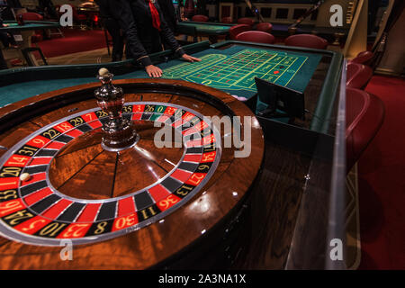 Casino in one of the gambling zone Siberian coin. Altaiskiy Krai ...