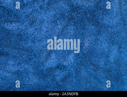 textured background from blue suede close up Stock Photo