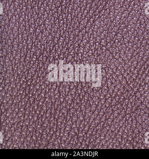 textured square background from purple brown leather close up Stock Photo
