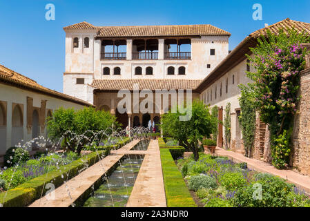 GeneralIfe Gardens at the Alhambra in Granada Spain Stock Photo