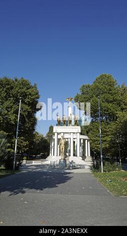 mighty monuments of the macedonian capitol skopje Stock Photo