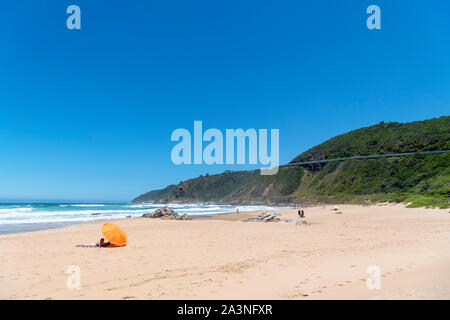 The beach at Wilderness, Garden Route, Western Cape, South Africa Stock Photo