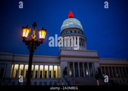 A view shows the National Capitol Building ahead of the unveiling ceremony of the dome after its restoration. Stock Photo