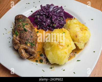 German beef roulade Stock Photo