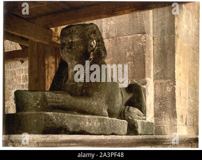 Spalato, sphynx on Diocletian's Mausoleum, Dalmatia, Austro-Hungary Print no. 16738. Forms part of: Views of the Austro-Hungarian Empire in the Photochrom print collection. Title from the Detroit Publishing Co., Catalogue J-foreign section, Detroit, Mich. : Detroit Publishing Company, 1905. Stock Photo